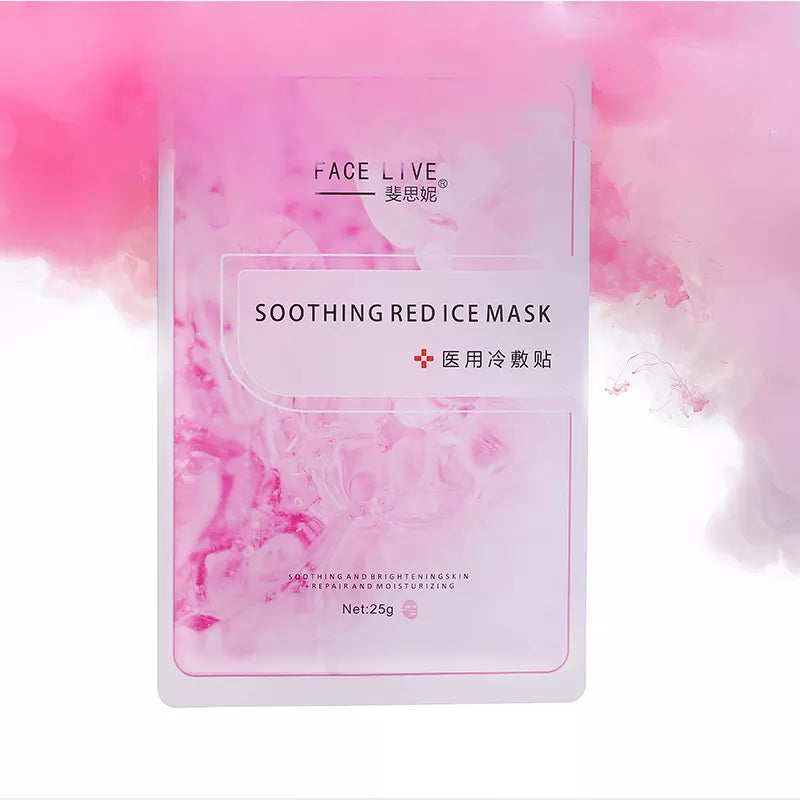 FACE LIVE SOOTHING RED ICE MASK 1PC